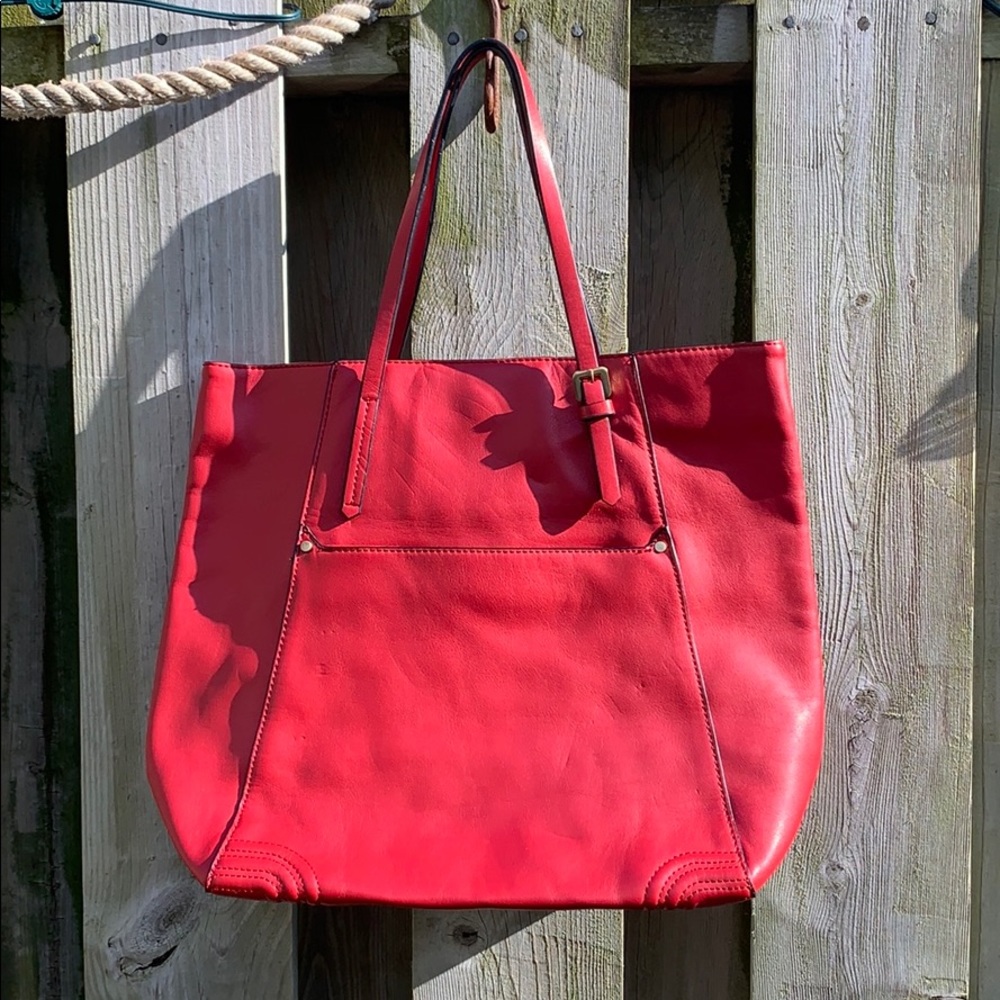 Red Zara bag
